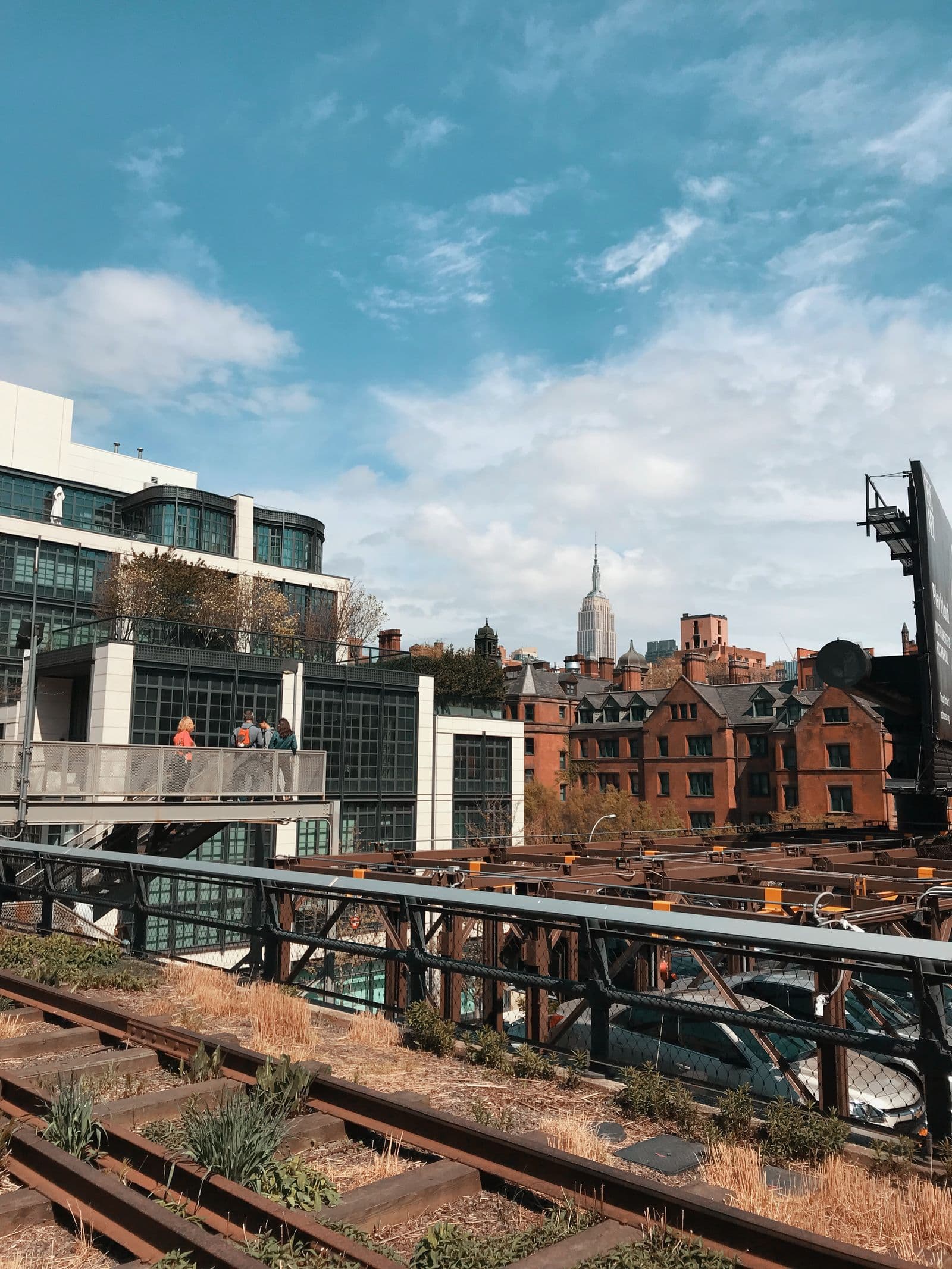 The High Line with the Empire State Building beyond
